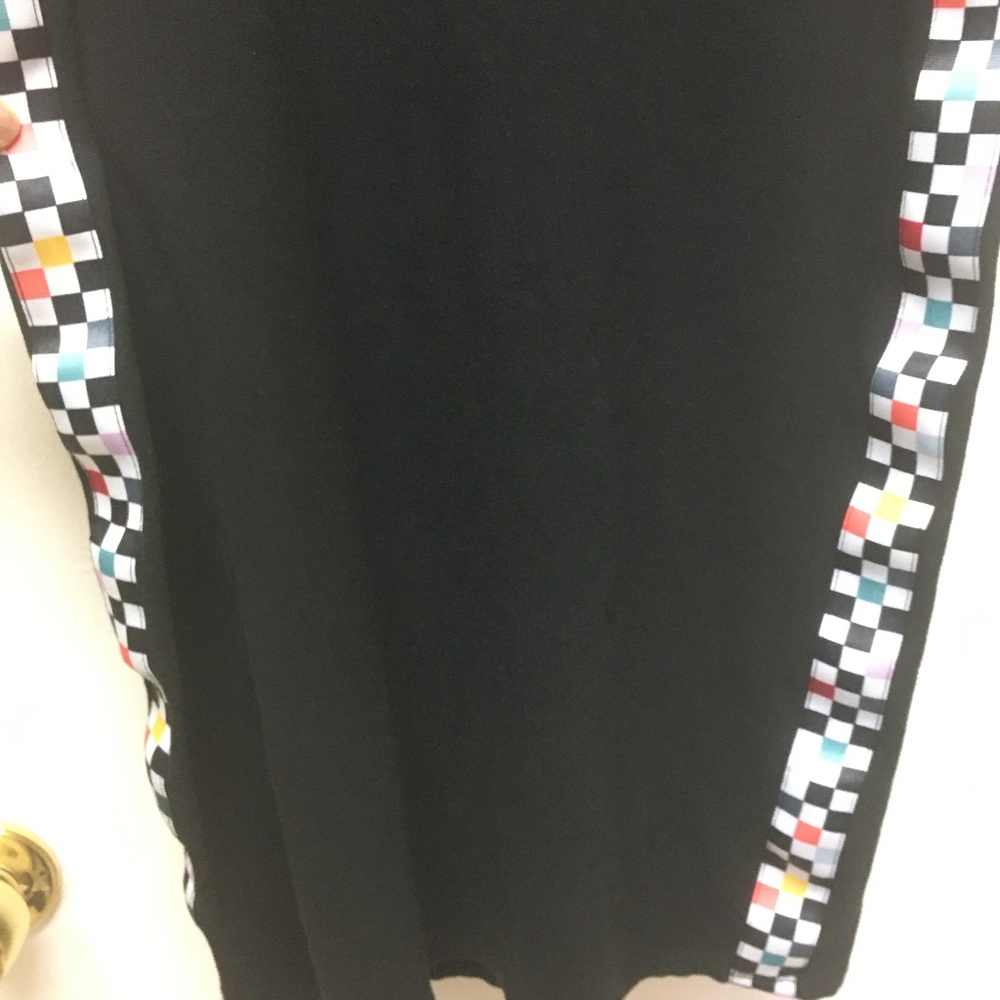 VANS Black Checkered Side Sleeveless Midi Tank Dress - Picture 9 of 14
